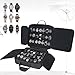 LASUK 42 slots watch storage box, portable hard watch travel box, watch storage display storage box, padded watch portable box for watches
