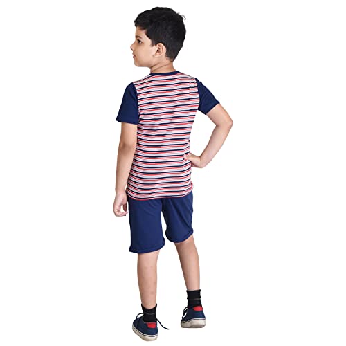 Image of Clothe Funn Boys Printed Cotton Half Sleeves T-Shirt & Shorts Set