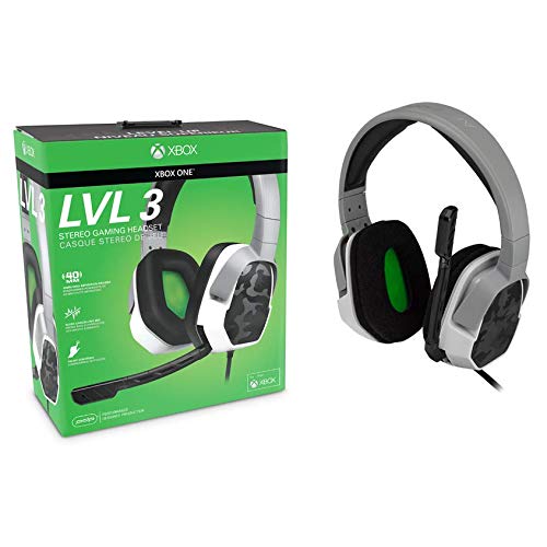 Pdp Gaming Lvl3 Wired Headset With Noise Cancelling Microphone: White Camo - Xbox One #TOP7