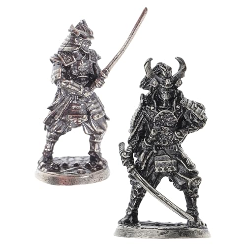 Qualità del rame: progettata in rame, questa statua di samurai promette una per coloro che cercano una mini statua da giardino affidabile o una scultura militare, una statua di samurai, mini statuette giapponesi
