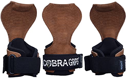 Image of Cobra Grips Weight Lifting Gloves with Adjustable Neoprene Padded Wrist Wraps - Heavy Duty Alternative to Power Lifting Hooks for Deadlifts