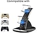 ICQUANZX Stazione di Ricarica per Controller PS4, Caricabatterie per Controller PS4 per Controller Sony Playstation 4 PS4 / PS4 PRO / PS4 Slim