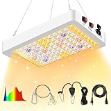 1000W LED Grow Light for Indoor Plants, 1000 Watt LED Grow Lights for Indoor Plants Full Spectrum, Seed Starting Seedlings Vegetable Pepper Hanging Growing Lamps Veg Bloom Daul Mode, UV-IR