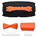 NUHFUFA Silicone Hand Strap for JBL Xtreme 4/3/2 Speaker, Portable Carrying Strap with Aluminium Screws Anti-Slip and Skin-Friendly(Orange)