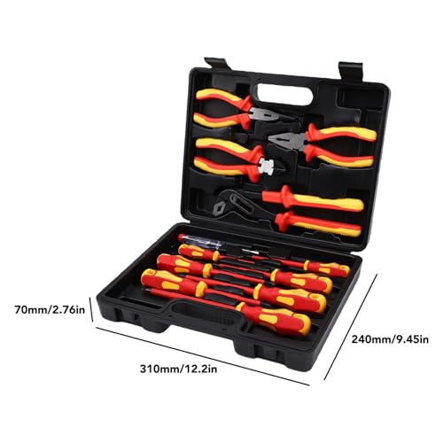 Set aislado de destornilladores y alicates 12 piezas miniatura 6