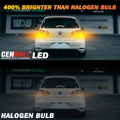 Bombilla LED 7443 W21/5W ámbar sin error Canbus para solucionar fallos de luz 5
