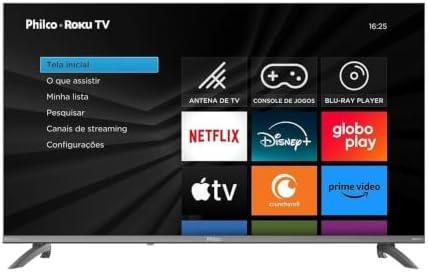 Smart TV 43" Philco Roku TV HDR10 Dolby Áudio