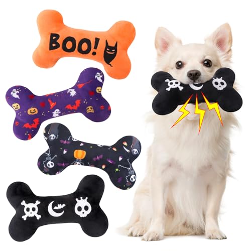 SCENEREAL Halloween Dog Toy for Small Medium Large Sized Dogs
