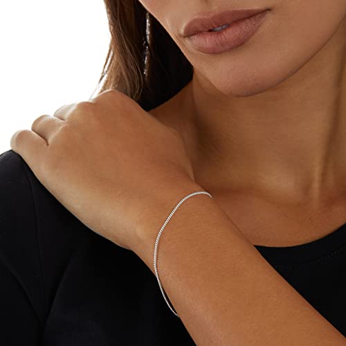 Image of Amazon Essentials Sterling Curb Chain Bracelet
