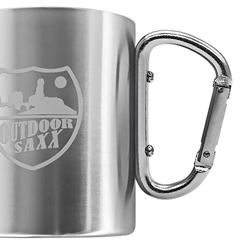 OUTDOOR SAXX® Tazza in acciaio inox con manico a