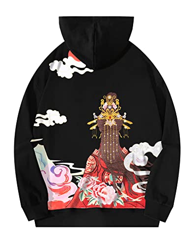 MFCT Men's Japanese Streetwear Embroidered Hoodie2