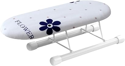 Ladruph アイロン台 ミニ 小型 折りたたみ式 卓上 スリーブカフスカラー 人気 家庭用旅行用 グリッドクラシック アイロン台 コンパクト 袖用 襟用 卓上 ミニ 折り畳み テーブル (ホワイト)