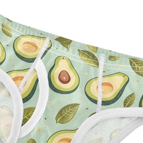 Wusikd Avocado Leaves Boys' Underwear Cotton Boys Briefs Soft Toddler Underwear 2T4