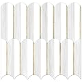 Vamos Tile Peel and Stick Backsplash Seamless Tile,10-Sheet Stick on Backsplash for Kitchen,Dolomite Gray and White+Light Gold Metal Self Adhesive PVC Tiles (10 Sheets)