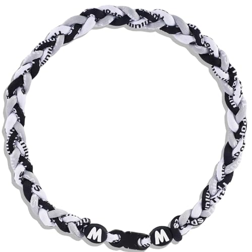 Image of Willtok Premium 18inch Baseball Necklace w /Nylon Tri-Braided Rope Tornado Design