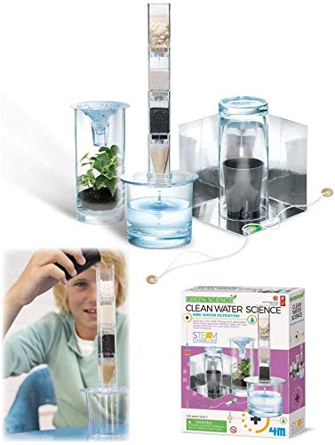 4M Green Science Clean Water Science, STEM Kit, Mini Water Filtration System using Solar Power, Water Science Experiment and Project Kit, For Boys and Girls ages 5+