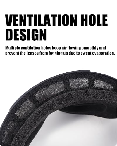 Image of Dirt Bike Goggles with Balaclava Motorcycle ATV Riding Ski Motocross Windproof Dustproof Racing Glasses for Women Men