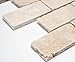 Produktbild Mosai Brick INULA Chiaro Antique TravertineTravertin Naturstein Küche, Mosaikstein Format: 48x100x10 mm, Bogengröße: 305x305 mm, 1 Bogen/Matte