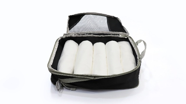 Set 5 Cubi Comprimibili Per Viaggi - Organizzatore Valigia Ultraleggero, Lavabile, Risparmia Spazio