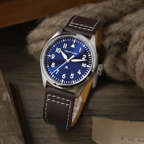 Image of TACTICAL FROG MILITADO ML21 37mm Aviation-Inspired Field Watch, VH31 Sweep /515 Quartz Movement, Sapphire Crystal, BGW9 Lume, 100M Waterproof Men's Casual Dress Watch