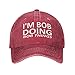 Im Bob Doing Bob Things Hat Men Dad Hats Vintage Caps Red