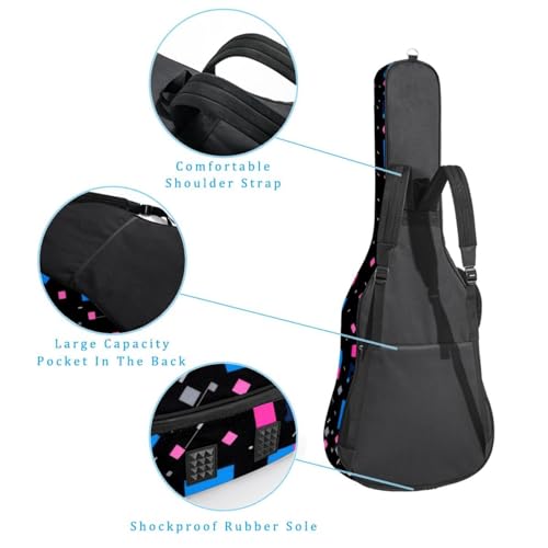 Housse guitare acoustique 101,6 cm imperméable sac géométrique - 3