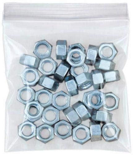 Sabco - 100 Grip Seal Bags 7" x 10" Heavy Duty 300 Gauge | Reusable Strong Zip Lock | Small Clear Resealable Plastic Bags | Polythene Packaging for Food Storage, Jewellery, Write On Resealable Bags