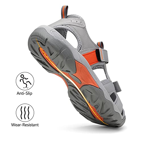 Image of DREAM PAIRS Men's Sport Outdoor Hiking Sandals Closed Toe Athletic Adventure Beach Fisherman Water Sandals