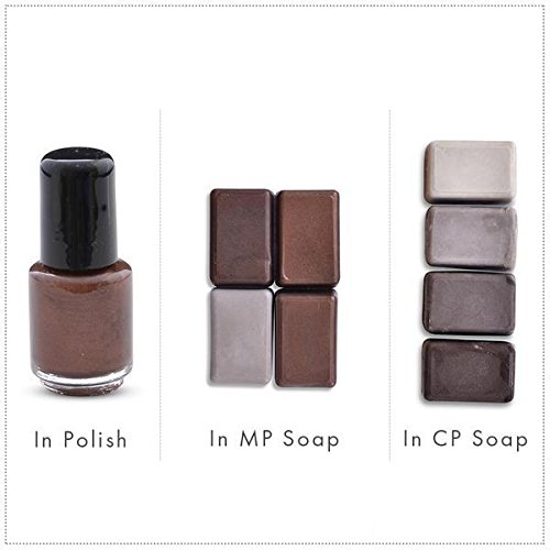 Swiss Chocolate/Dark Brown Luxury Mica Colorant Pigment Powder Cosmetic Grade Glitter Eyeshadow Effects for Soap Candle Nail Polish 4 oz