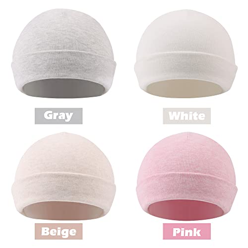 Image of JANGANNSA Cotton Newborn Baby Girls Hat Spring Newborn Boys Hat Cute Rabbit Infant Beanie