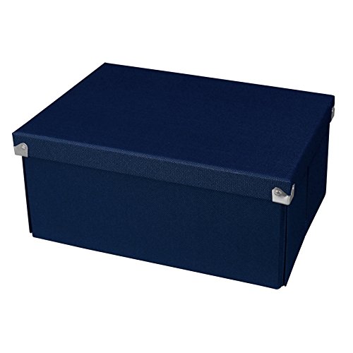 Samsill PNS02LSBK Pop n' Store Decorative Storage Box With Lid