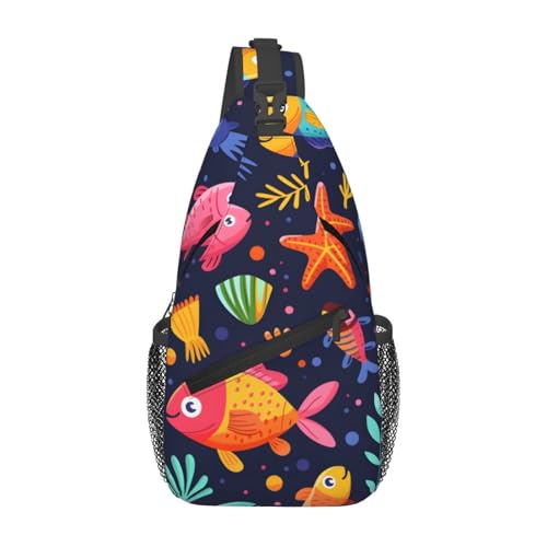 Morrales Urbanos Coloridos con Estampado de Pescado Ocean