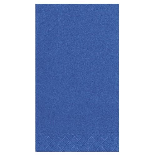 Image of Unique Royal Blue Solid Guest Towels - Pack Of 20 - Absorbent Paper Hand Napkins For Bathroom, Kitchen & Events