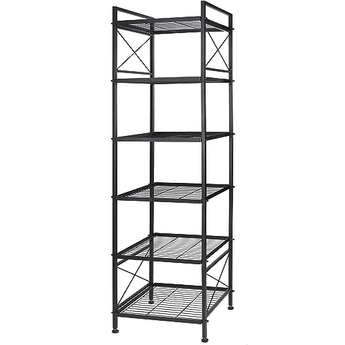 Yohkoh 6 Tier Metal Closet Storage Rack Shelves,Standing Storage Shelf Units For Laundry Bathroom Kitchen Pantry Closet cover