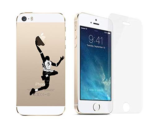 Coque IPhone 5/5S/SE Transparente + Verre Trempé - Motif Multichats, Marque Novago