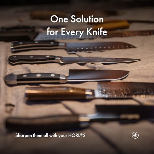 HORL 2 Oak Rolling Knife Sharpener - Kitchen Knife Sharpener for Razor Sharp Edges Made in Germany - Easy Knife Sharpening Kit - Roller with Magnetic Holder with 15 & 20 Degrees - Image 6