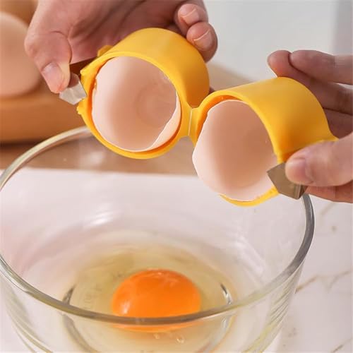 Abridor de casca de ovo, cortador de topo de ovo cozido, descascador de ovos, ferramenta para biscoi