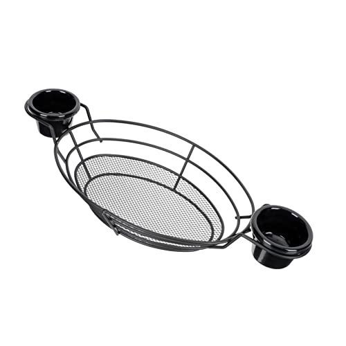 SOLUSTRE 1 Set Snacks Basket with Cups Creative French Fries Container for Parties Unique Food Baskets for Home Accessory Convenient Double Handle Design