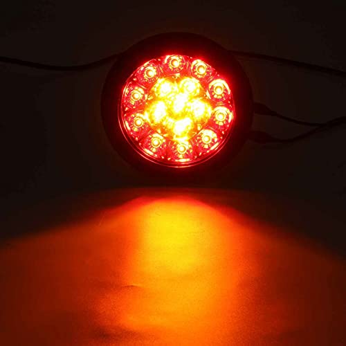 2 Peças Luz Led Traseira De Travagem Luz Indicadora De Mudança De Direcção Lâmpada De Stop 12V 24V P