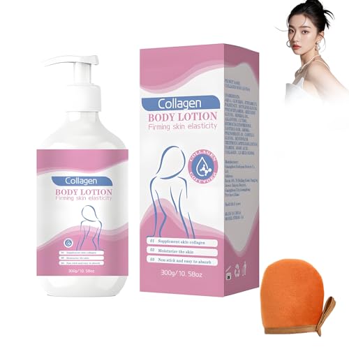 Loción corporal de colágeno, reparación intensiva para la piel seca, proporciona hidratación duradera para pieles delicadas, ideal para el cuidado diario del cuerpo, para pieles sensibles y secas