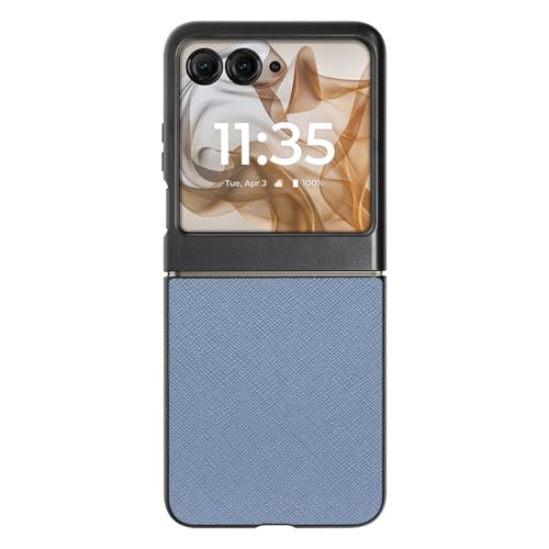 LOOF CASUAL-SHELL ���U�[ ���^ �X�}�z�P�[�X for motorola razr 50 / 50s / 50d �p �P�[�X �J�o�[ �V���v�� �ϏՌ� ���^ �y�� [�N���E�f�B�u���[]