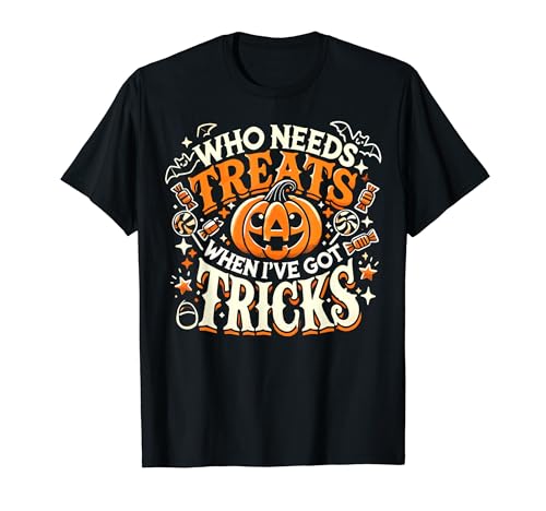 I've Got Tricks Boys Funny Halloween Costume Tee Kids T-Shirt