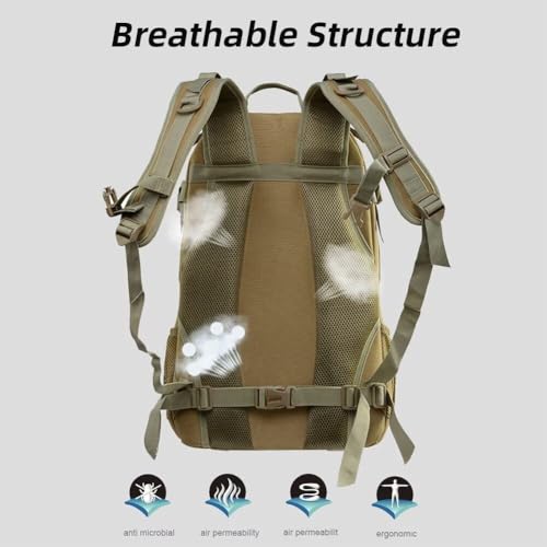 Mochila táctica impermeable para senderismo y viaje miniatura 4