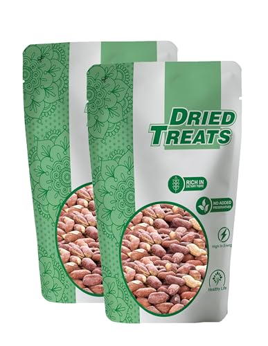 Image of Dried Treats Peanut Raw 400 Grams (200 Grams X 2) High Protein Kacchi Moongfali for Weight Loss, Diet Plans, and Healthy Indian Meals | Singdana Best for Chutney, Poha, Chaat & Ghar Ka Khana | Also Good For Vrat or Fasting during Navratri, Shivratri, Ekadashi | Diet Food | Raw Groundnut | Peanut Kernels for Dietry Fibre | Desi Kacchi Moongfali.