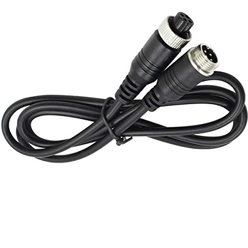 16FT/5M Car 4Pin Aviation Video ExtensionCable for, CCTV Rearview Camera Truck Trailer Camper Bus Motorhome Vehicle Backup Monitor Waterproof Shockproof System