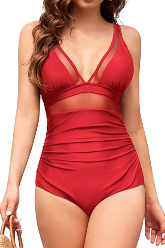 Maillot de bain une pièce col en V idéal pour vos journées spa et détente à la plage