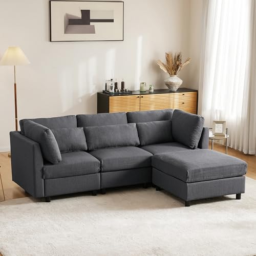 Refined Modernes Design, Polstermöbel, Sofa, Dreisitzer-Sofa, Wohnzimmersofa,L-förmiges Ecksofa – Bild 4