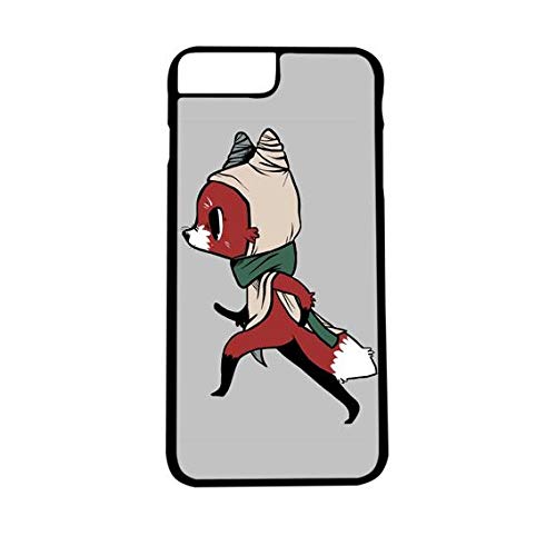 IO Animated Running Fox Case Cover for iPhone 6/6S/7/8 - Black