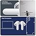 CMF Buds 2 Plus 2025 New Wireless Earbuds Adaptive Noise Cancelling, Hi-Res Audio Bluetooth Headphones, 12mm Drivers for Deep Bass, 50dB ANC 61.5H Playtime, Sport Ear Buds with 6 Mics, Light Grey