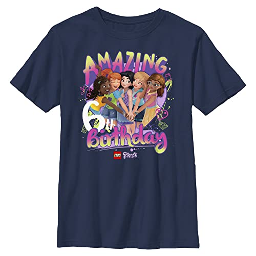 Fifth Sun Kids' Lego Friends Bday Six Boys Short Sleeve Tee Shirt